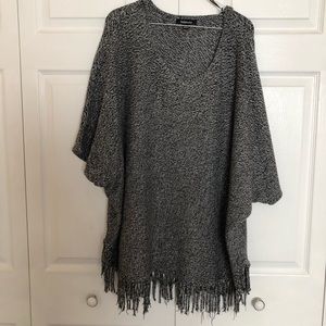 Pancho style too with fringed bottom
